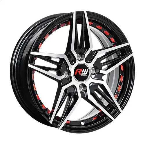 14X6 100X4 ET30 CB73.1 BLACK MACHINE/UNDERCUT - 1