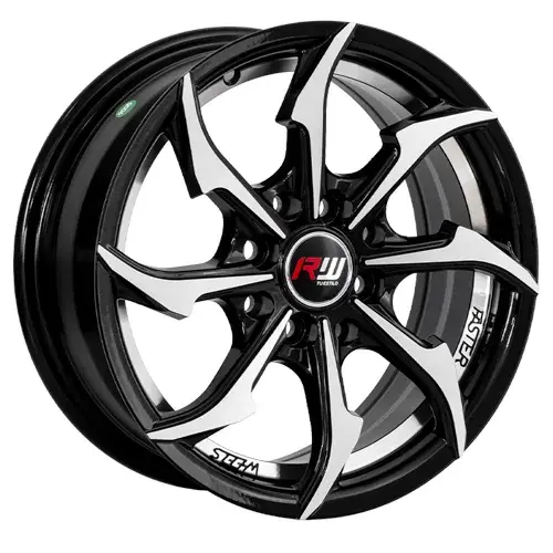 14X6 100/114.3X8 ET25 CB73.1 BLACK MACHINE - 1