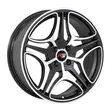 17X7.5 100X4 ET25 CB73.1 SMATE BLACK MACHINE