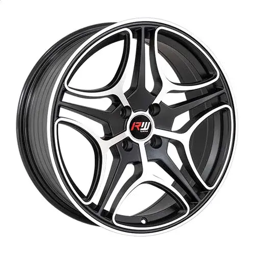 17X7.5 100X4 ET25 CB73.1 SMATE BLACK MACHINE - 1