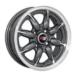 13X5.5 100X4 ET35 CB73.1 GUN METAL/LIP POLISH