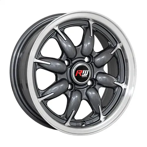 13X5.5 100X4 ET35 CB73.1 GUN METAL/LIP POLISH - 1