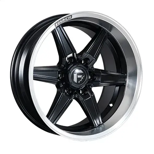 18X10 139.7X6 ET15 CB110.5 SMATE BLACK/LIP POLISH - 1