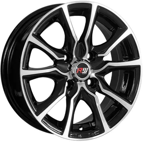 13X5.5 100x4 ET30 CB73.1 BLACK MACHINE - 1