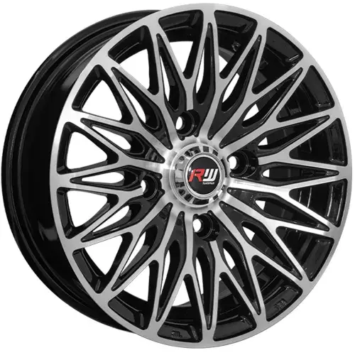 13X5.5 114.3x4 ET30 CB73.1 BLACK MACHINE - 1