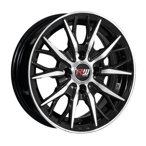 13X5.5 100X4 ET30 CB73.1 BLACK MACHINE - 1