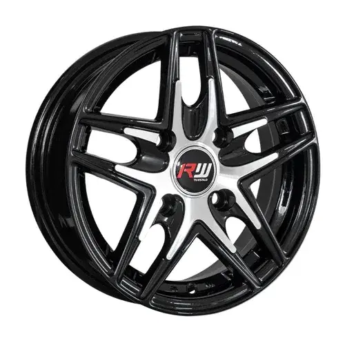 13X5.5 114.3x4 ET30 CB73.1 BLACK MACHINE - 1