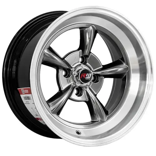 15X8 100X4 ET-10 CB73.1 HYPER BLACK/LIP POLISH - 1