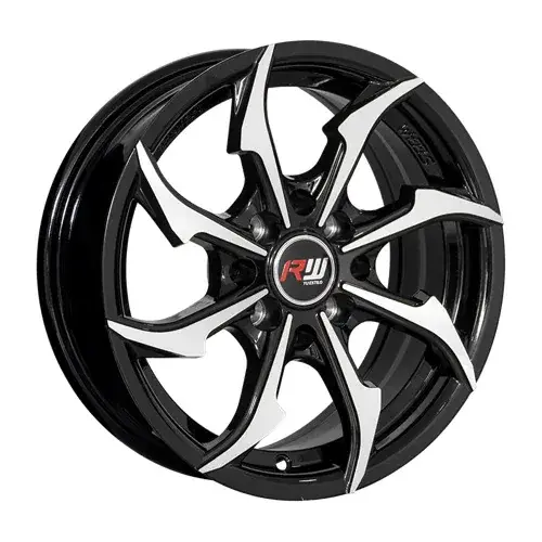 14X6 100/114.3X8 ET25 CB73.1 BLACK MACHINE - 1
