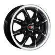 13X5.5 100x4 ET35 CB73.1 BLACK MACHINE/LIP POLISH