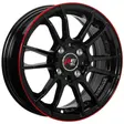 14x5.5 100/114.3X8 ET35 CB73.1 BLACK/LINE RED
