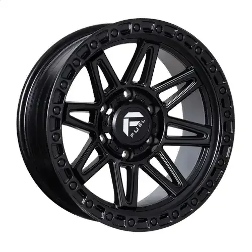 17X9 139.7X6 ET0 CB110.5 BLACK/MACHINE BLACK/RING BLACK - 1