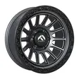 17X9 139.7X6 ET-12 CB110 SMATE DARK GUN METAL/RING BLACK