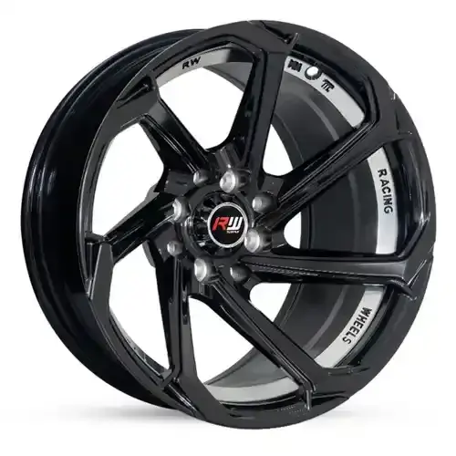 14X7 100/114.3X8 ET0 CB73.1 HYPER BLACK - 1