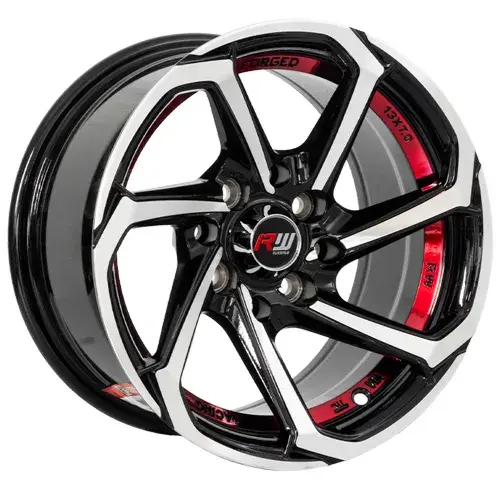 14X7 100/114.3X8 ET0 CB73.1 BLACK/UNDERCUT - 1
