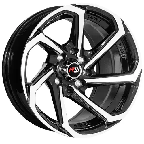 14X7 100/114.3X8 ET0 CB73.1 HYPER BLACK - 1