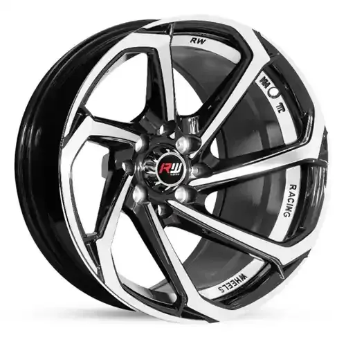 14X7 100/114.3X8 ET0 CB73.1 HYPER BLACK - 1