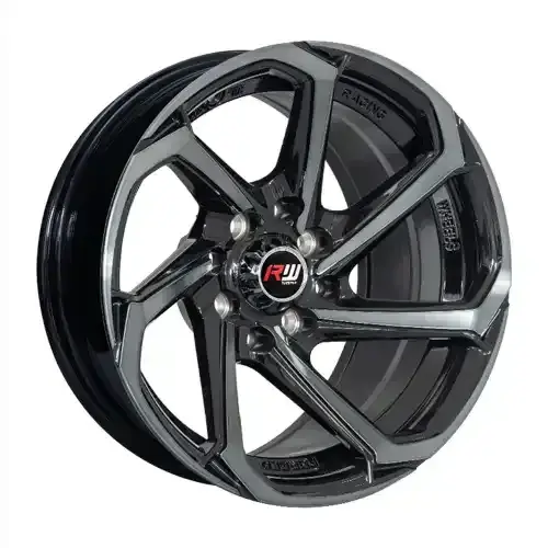 14X7 100/114.3X8 ET0 CB73.1 HYPER BLACK - 1