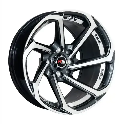 14X7 100/114.3X8 ET0 CB73.1 HYPER BLACK - 1