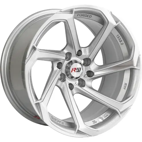 15X8 100/114.3X8 ET-10 CB73.1 SILVER MACHINE - 1