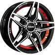 12X5 114.3X4 ET20 CB73.1 BLACK MACHINE/UNDERCUT RED