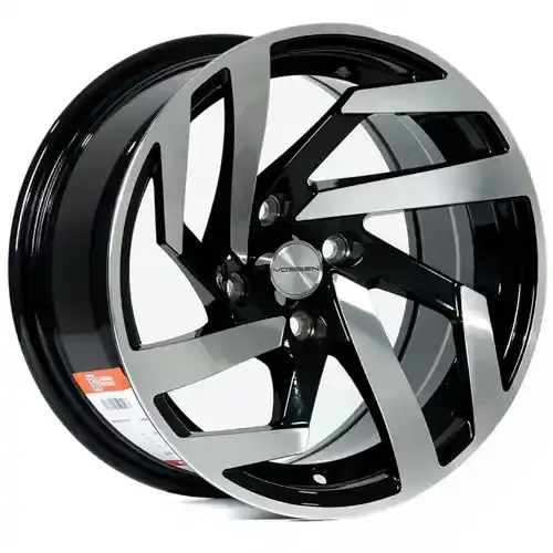 14X7 100/114.3X8 ET-10 CB73.1 BLACK/MACHINE BLACK - 1