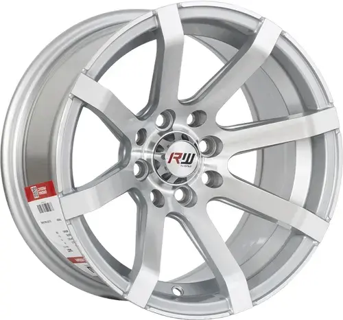 14X7 100/114.3X8 ET-10 CB73.1 SILVER MACHINE - 1