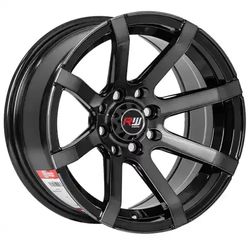 14X7 100/114.3X8 ET-10 CB73.1 HYPER BLACK MACHINE - 1