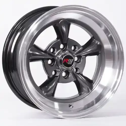 14X7 100/114.3X8 ET-10 CB73.1 HYPER BLACK/LIP POLISH - 1