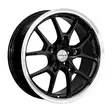 17X7.5 100X5 ET40 CB73.1 BLACK/LIP POLISH