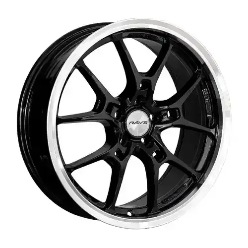 17X7.5 100X5 ET40 CB73.1 BLACK/LIP POLISH - 1