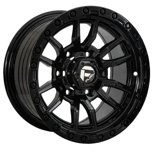 15X8 139.7X6 ET0 CB110.5 BLACK/RIVET BLACK - 1