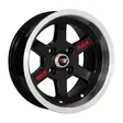 13X7 114.3X4 ET-7 CB73.1 BLACK/LIP POLISH