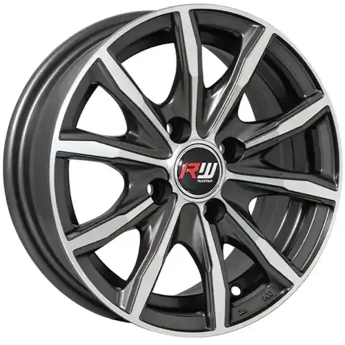 13X5.5 100X4 ET30 CB73.1 SILVER MACHINE - 1