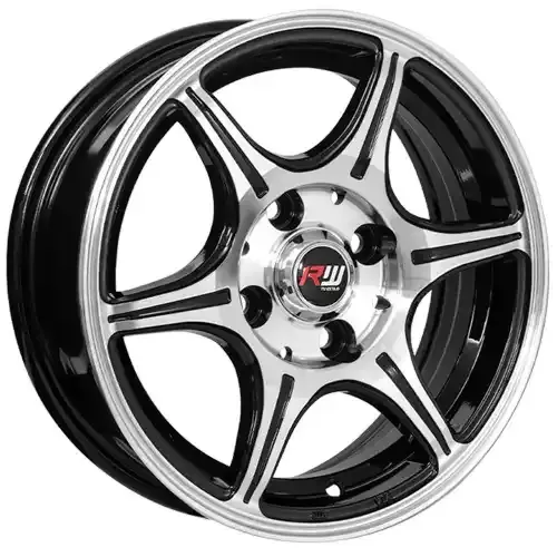 13X5.5 100X4 ET25 CB73.1 BLACK MACHINE - 1