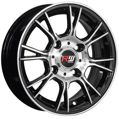 13X5.5 114.3X4 ET35 CB73.1 BLACK MACHINE - 1
