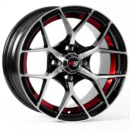 14X7 100X4 ET5 CB73.1 BLACK/MACHINE BLACK - 1