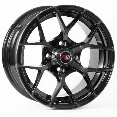 14X7 100X4 ET5 CB73.1 BLACK/MACHINE BLACK - 1