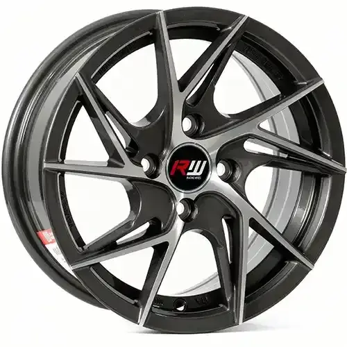 14X6 100X4 ET30 CB73.1 BLACK MACHINE - 1