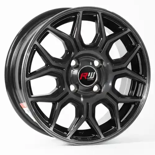 14X5.5 100X4 ET45 CB73.1 BLACK/MACHINE BLACK - 1