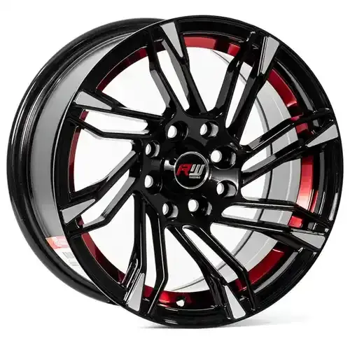 14X7 100/114.3X8 ET20 CB73.1 BLACK MACHINE - 1