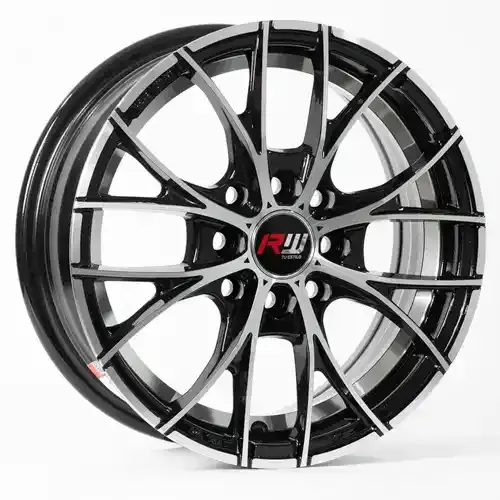 14X5.5 100/114.3X8 ET38 CB73.1 BLACK MACHINE/UNDERCUT - 1