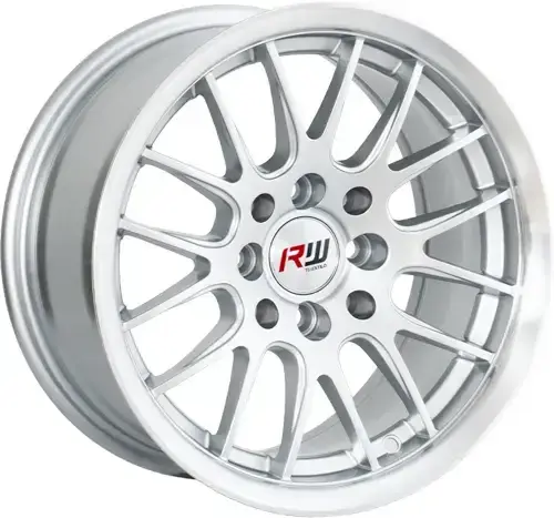 14X7 100/114.3X8 ET20 CB73.1 HYPER SILVER/LIP POLISH - 1