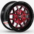 BLACK/MACHINE RED/RING BLACK/RIVET BLACK
