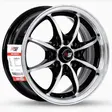 14X5.5 100/114.3x8 ET35 CB73.1 BLACK MACHINE/LIP POLISH