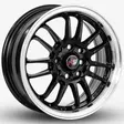14X5.5 100/114.3x8 ET35 CB73.1 BLACK/LIP POLISH