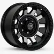 17X9 139.7X6 ET-5 CB110.5 SMATE BLACK MACHINE