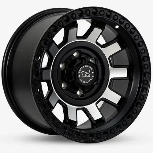 17X9 139.7X6 ET-5 CB110.5 SMATE BLACK MACHINE - 1