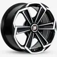 17X7.5 130X6 ET20 CB74.6 BLACK MACHINE