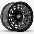 17X9 139.7X5 ET0 CB110.5 GUN METAL/RING BLACK
